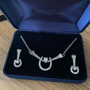 Montana Silversmiths Horseshoe Jewelry Set, Worn Once!
